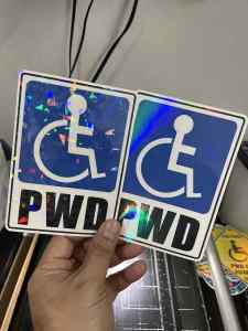 PWD STICKER LOGO PREMIUM QUALITY STICKER BUY 1 TAKE 1 (waterproof scratch proof non faded)