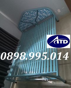 Giường sắt giá rẻ 2 - 3 người nằm kích thước 1m6 x 2m 1m8 x 2m giao lắp tận nơi trong ngày