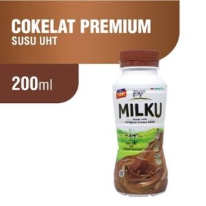 MILKU susu UHT 200ml Rasa  Coklat strawberry original isi 24 /12 / 6 pcs