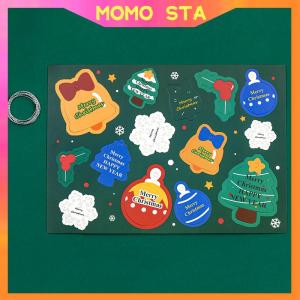 MOMO Christmas Decoration Cartoon Hang Card School Supplies Stationery
