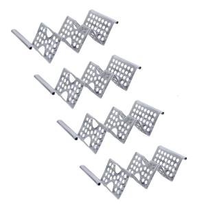 4pcs Practical Stainless Steel Tacos Holders Waved Designs Stand Rack for Tacos Burritos and More Dishwasher Safe