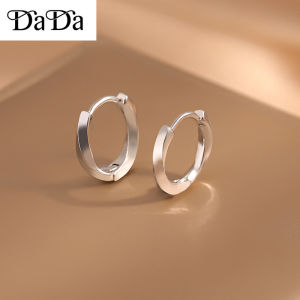 Hot Selling Original Italian 92.5 Sterling Silver Earrings Aesthetic Mens Irregular Mobius Rings Jewelry Haute Couture Birthday Gifts