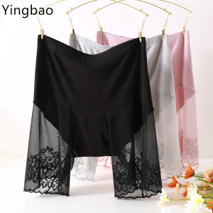 Yingbao quần lót nữ cotton quần lót quần soóc Boxer quần lót eo cao quần lót legging ngoại cỡ ngắn ngoại cỡ