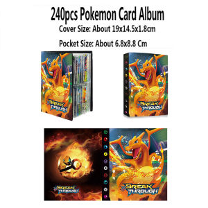 【400 pcs】Buku Album Holder Kartu Game Buku Album Kartu Pokemon Buku Album Holder Kartu Yugioh Pokemon Card Album 432/240 Album kartu Pokemon Cards Pokemon Cards Album Holder