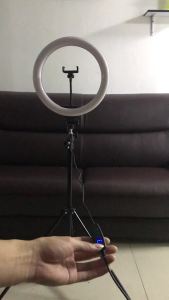 26 33CM Video Lights Dimmable Light Selfie LED Ring Light USB Ring Lighting Lamp With Tripod Stand For Making Youtube Ringlight