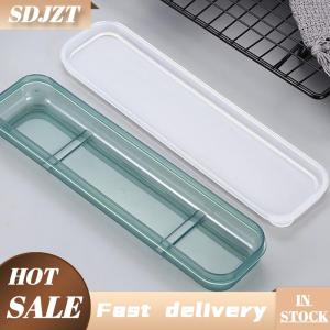 SDJZT Du Lịch Ngoài Trời Tái Sử Dụng Bộ Đồ Ăn Hộp Trường Nhà Khe Cắm Thiết Kế Thực Tế Dao Kéo Trong Suốt Bìa Lưu Trữ Hộp
