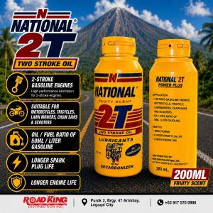 NATIONAL 2T– LUBRICATING OIL FOR 2-STROKE ENGINES