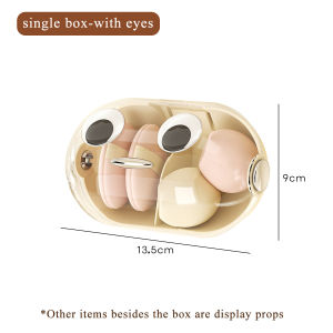 Dustproof Makeup Sponge Storage BoxWall Mounted Plastic Beauty Blender Storage Case With Drainage Hole Puff Holder for Household Bathroom 