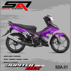 Stiker Full Body JUPITER MX NEW 135 Decal Sticker Standar Premium Racing SDA.01