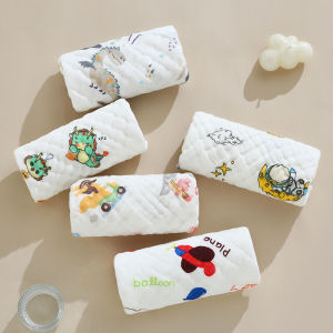 Combo 5 Khăn Sữa Xô MANY Mềm Mại Thấm Hút Nhanh An Toàn Cho Bé Sơ Sinh Với Nhiều Họa Tiết Xinh Xắn Không Sợi Vải Không Xù Lông Kích Thước 28x28cm