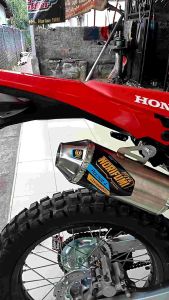 MURAH BERKUALITAS!! Knalpot norifumi rocket 4 competition ful Stenlis jamin PNP Crf 150l KLX 150 d-trecker 150