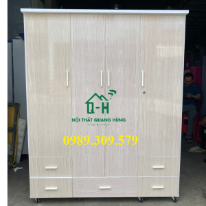 TỦ NHỰA ĐÀI LOAN 4 CÁNH GIÁ RẺ TẠI XƯỞNG GIAO NHANH HCM