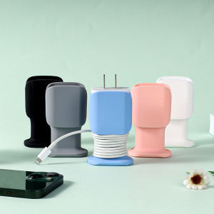 2 IN 1 Silicone Charger Protector for IPhone 18w/20w Outage Charger Protective Case Data Cable Storage Protective Cover