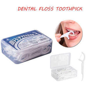 Dental Floss & Toothpick 50 pcs/set Flosser Teeth /Thread Dental Floss with arc hook design