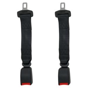 ที่ขยายเข็มขัดนิรภัยรถยนต์แบบคู่ออกแบบตามหลักสรีรศาสตร์ความยาวของเข็มขัดนิรภัย ABS สำหรับพื้นที่ผู้โดยสารที่ดีที่สุด