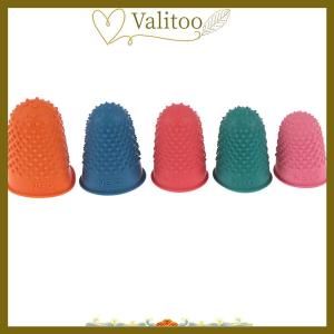 [Valitoo] 5Pcs Counting Cone Rubber Thimble Protector Sewing Quilter Finger Tip Craft