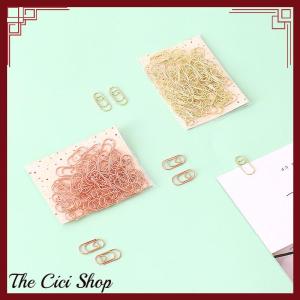 [The Cici Shop] 50pcs bag the mini heart rose Color Clip Bookmark Metal paper Clips