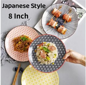 8 inches dinner plates/salad plate/bread plate/dish/ceramic plate/dessert plate/breakfast plate/tableware [SG SELLER]