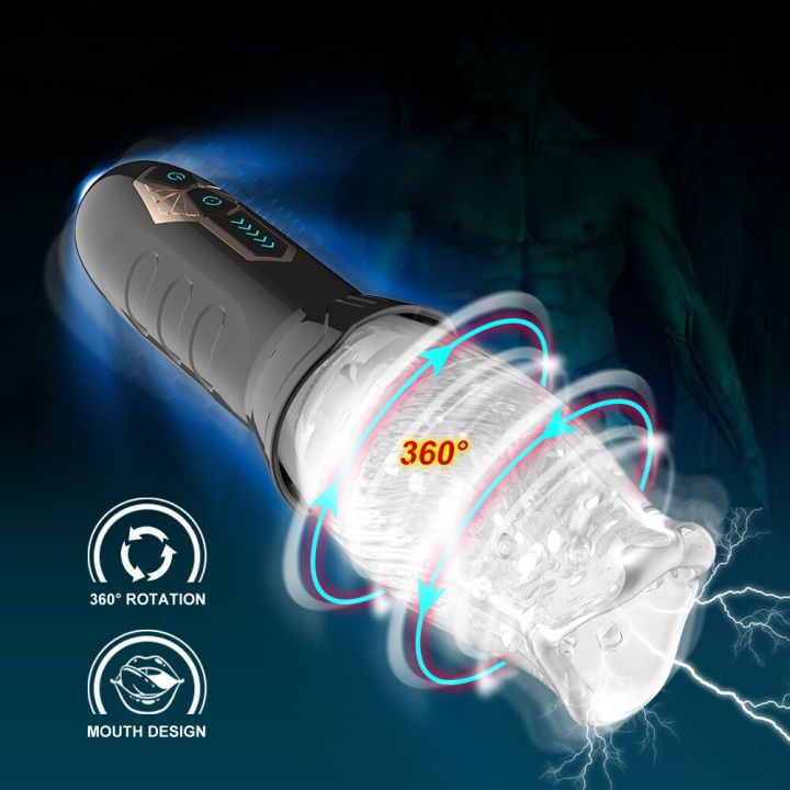Privacy Ship]Rotating Sucking Masturbator for Men Real Oral Sex Glans  Trainer Penis Massage Male Masturbator Glans Vibrator Sex Toy for Men sex  toy