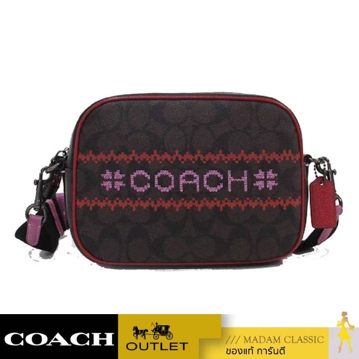 COACH C1541 DEMPSEY CAMERA BAG IN SIGNATURE CANVAS WITH FAIR ISLE