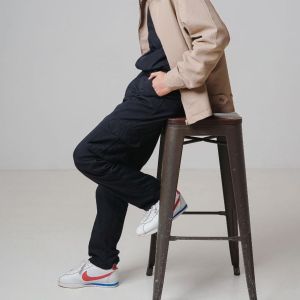 USO - Celana Cargo Pria Panjang Krem Premium Pria Reguler Fit Bahan Ripstop Tornado Big Size