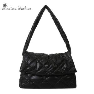 Quest Women Puffy Tote Bag Stylish Large Capacity Underarm Bag with Adjustable Strap Lady Shoulder Bags for Daily Office Use