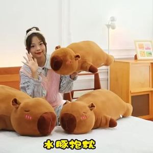 50/70/90cm Kawaii Capybara Cartoon Stuffed Plush Toy Soft Doll Long Sleep Pillow Children Birthday Gift