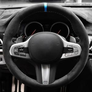 Kaly Car Steering Wheel Cover Hand Stitch For Cadillac For BMW For LEXUS For BENZ For AUDI For MAZDA For KIA For HONDA For NISSAN 2Z5B1