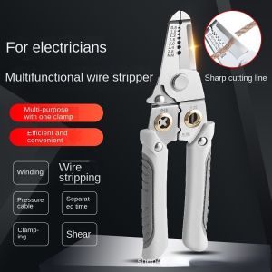 Repair Splitting Pliers Multi-functional Cable Cutter Wire Stripper Working Tool Durable Non-Slip Grip Handle Home Crimper Pincers