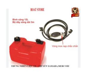 Bình nhiên liệu di động cho CanoDu Thuyền 24L-12L-Ống dân Chuyên YamahaMercury-BOAT STORE