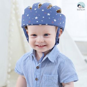 Mũ bảo hiểm cho bé tập bò tập đi siêu nhẹ siêu thoáng điều chỉnh theo kích thước vòng đầu