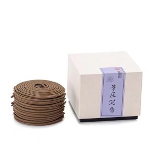 40Pcs天然檀香 盘香 香插 沉香檀香艾草乌沉 安神助眠 提神醒脑 礼佛首选 Incense Coil 4 hours Agarwood Wormwood Sandalwood Incense Coils Cubic Box Incense