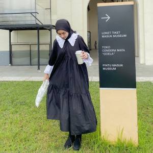 Midi Dress Valla Vintage Terlaris Bahan Premium