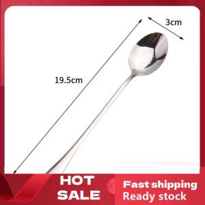 🚚【Local Express Delivery】🚚 Stainless Steel Spoon Long Handle Coffee Spoon Ice Cream Stirring Spoon Meal Tableware Spoon Household Dinner Spoon Fruit Fork