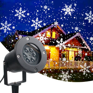 Christmas Snowflake Projector Lamp LED Outdoor Lawn Garden Christmas Decoration Lamp Blizzard Projection Lamp