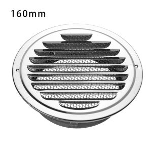 LUXELU Stainless Steel Round Anti-bird And Rat Air Circulation Vents Cover Ducting Ventilation Grilles Exterior Wall Air Vent