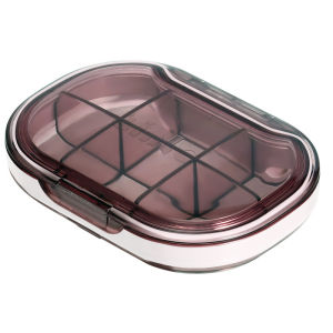 HKStorage Travel Portable Mini Medicine Pill Box Plastic Storage Container Pill Case For Tablets Small Pillbox Organizer Bottle 4/6 Grids