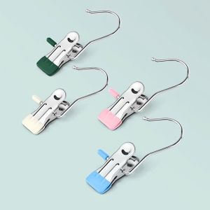 KẸP MÓC TREO ĐỒ INOX | COMBO 10 CÁI | KẸP TREO QUẦN ÁO SHOP | KẸP TRƯNG BÀY KHĂN TẤT TIỆN LỢI