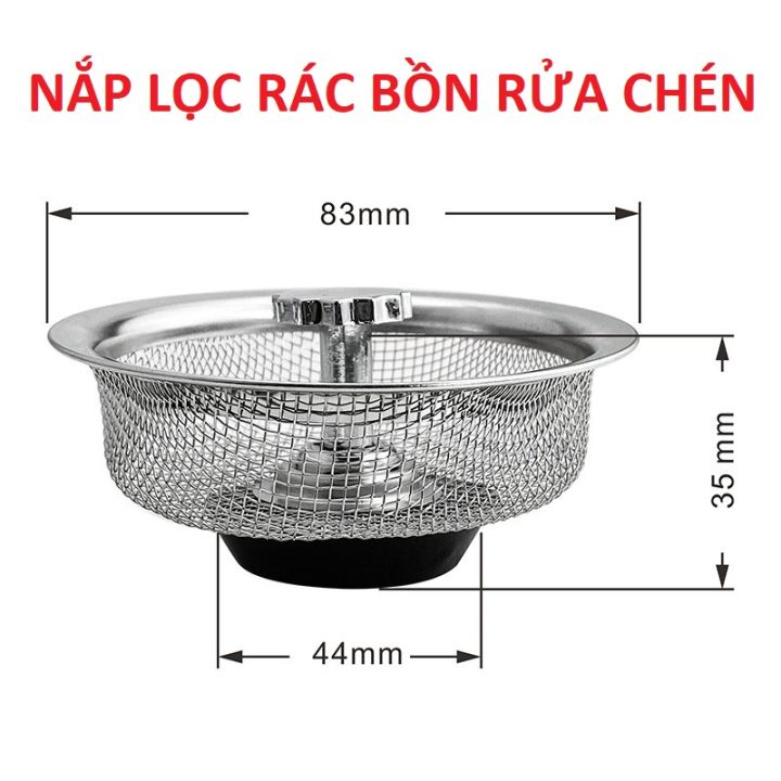 Nắp Lọc Rác Bồn Rửa Chén Bằng Thép Không Gỉ - Lưới Lọc Rác - Nắp Lọc ...