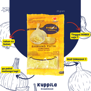 KUPPILA BAWANG PUTIH CINCANG DALAM MINYAK SACHET