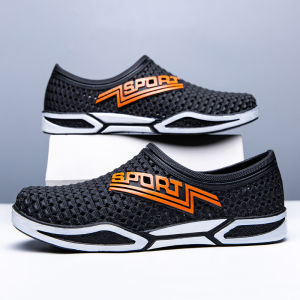 QXshop NEW รองเท้าผ้าใบผู้ชาย วัสดุยาง  ดีไซน์สปอร์ต เหมาะกับสายลุย สายชิว กิจกรรมไหน ก็เต็มที่ กันน้ำ กันลื่น ใส่สบาย