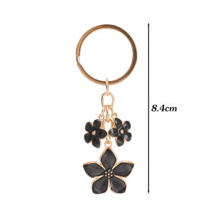【♡Lovely girls house♡】พวงกุญแจพู่ห้อยรูปดอกไม้แฟชั่นสำหรับที่ใส่กุญแจรถผู้หญิงเด็กผู้หญิง