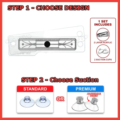 RFID Holder 2 Layers Transparent Holder Bracket Car Accessories