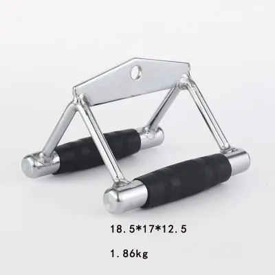 Fitness Strength Training Triceps Bicep Press Down Cable Attachment Handle Bodybuilding Arm Workout Exercise Tools Gym Equipment