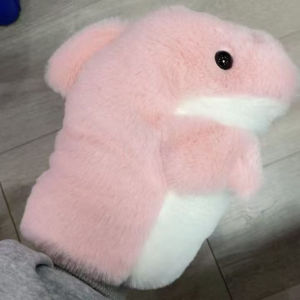 Cute Little Shark Hand Puppet Glove Doll Plush Toy Can Open Mouth Doll Birthday Gift