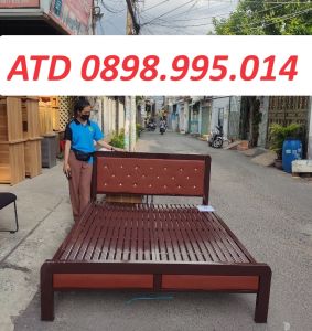 Giường ngủ sắt cao cấp hộp vuông 4x8 -Giường sắt hộp ngang 1m 1m2 1m4 1m6 1m8 giá rẻ tại xưởng ship nhanh HCM BD