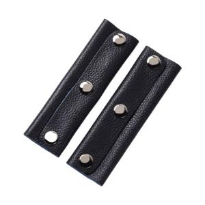 2 Pieces Soft PU Leather Grip Cover for Luggage Handle Fashionable Bag Handle Wrap for Professionals Women