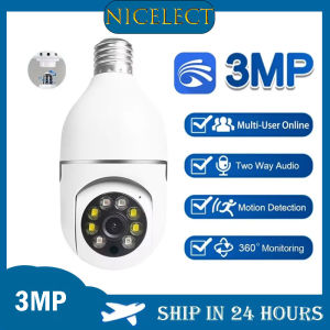 NICELECT YOOSEE PTZ E27 Bulb Wireless Security Camera 3MP 360 Degree Panoramic Connector With WiFi Human Smart Alarm Remote Viewing