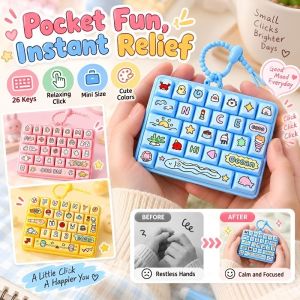 26 Keys Stress Relief Mechanical Keyboard Mini Fidget Keyboard Portable Gaming Keyboard Office Keyboard