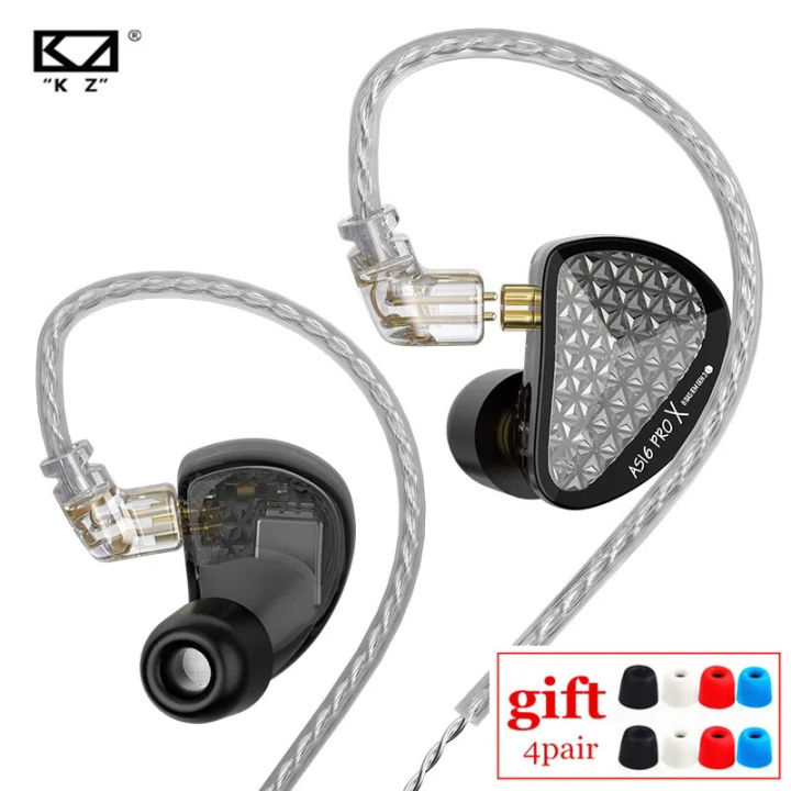 KZ AS16 PRO X In Ear Earphone Balanced Armature Headsets Three